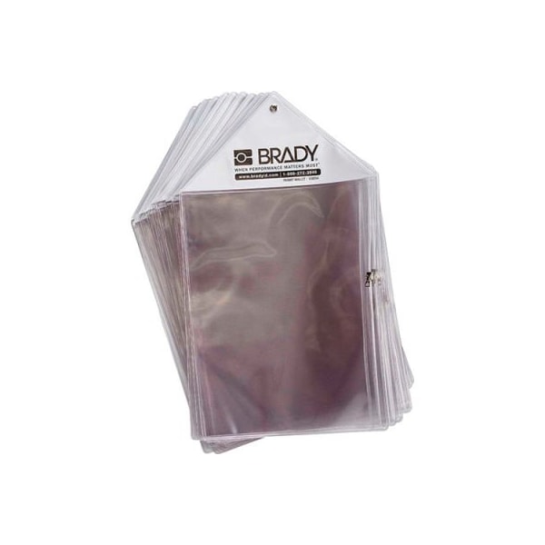 Brady Brady PW-PW A4 1 ScaffTag Scaffold Management System Permit Wallet, Plastic PW-PW A4 1 - main